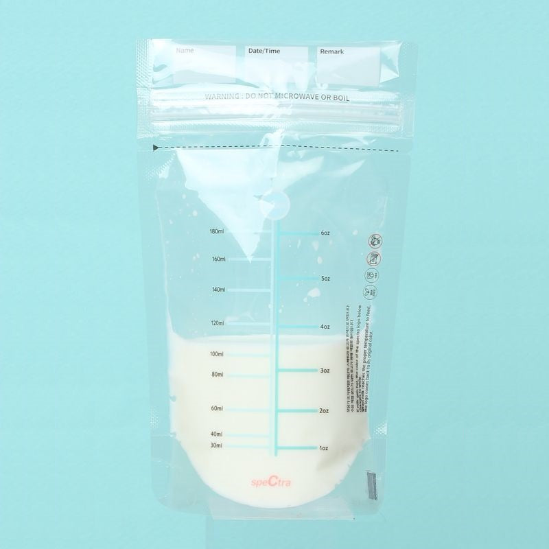 Clean Breast Milk Storage Zipper Bag 180ml (30) -  Spectra