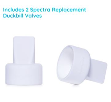 Duckbill Valves, White - Spectra