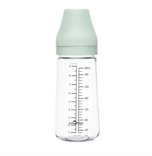 All New Baby Bottle PA 260ml, Cream Mint, Without Teat - Spectra