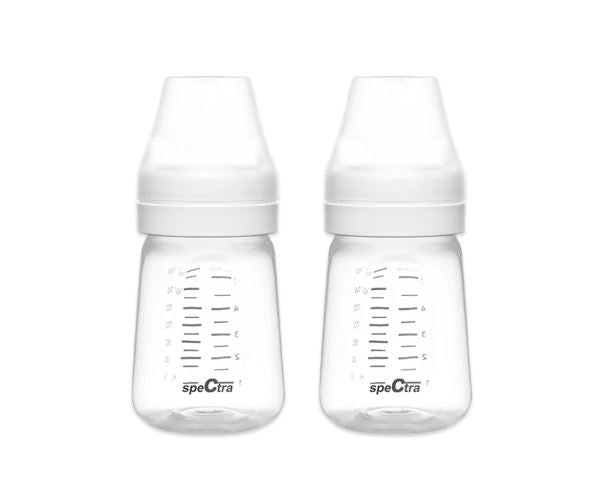 Wide Neck Storage Bottles 2pack, White -  Spectra