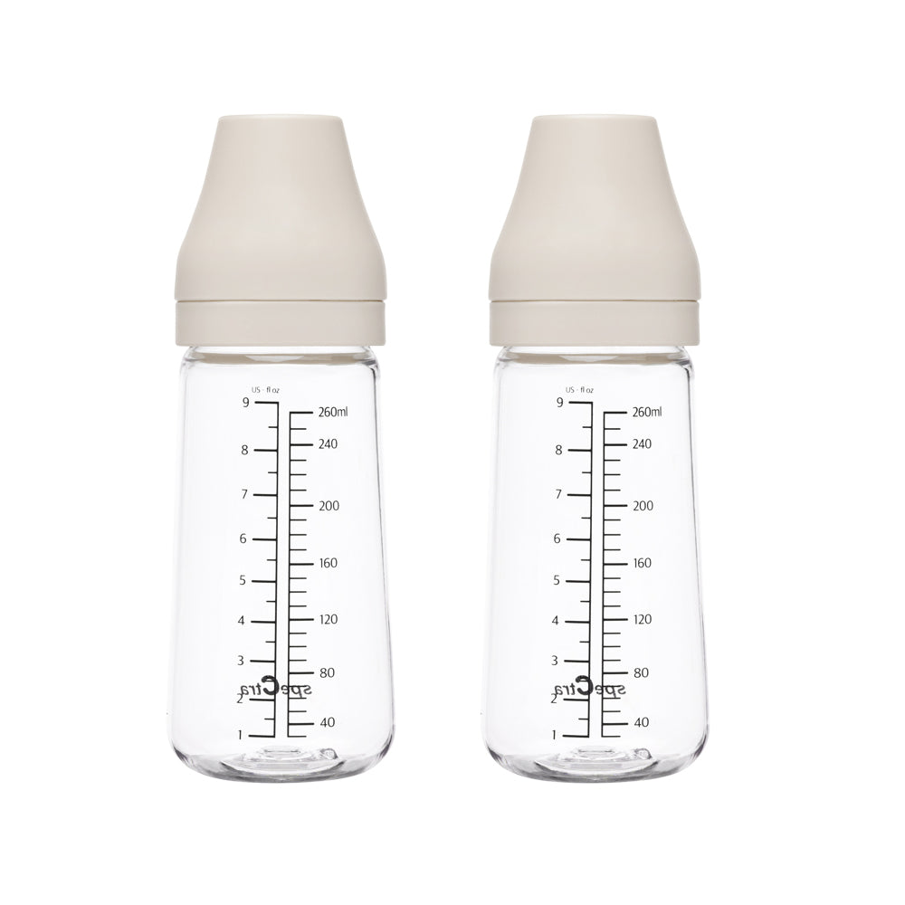 All New Baby Bottle PA 260ml, 2pcs Without Teat - Spectra