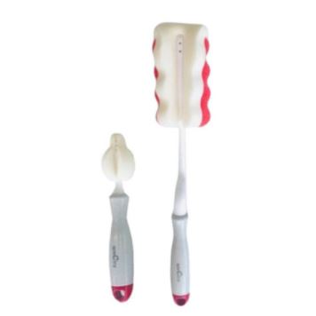 Bottle &amp; Nipple Brush Set, Red - Spectra