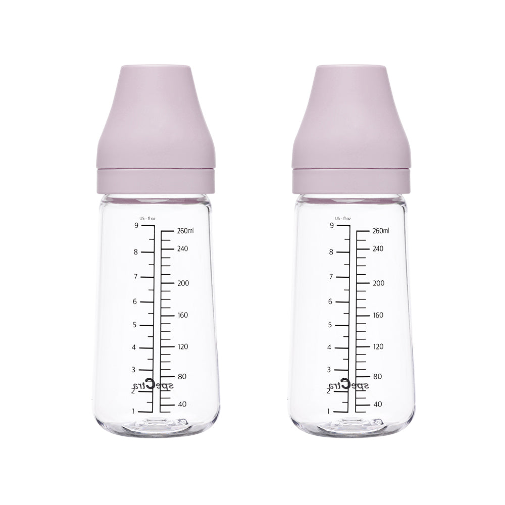 All New Baby Bottle PA 260ml, 2pcs Without Teat - Spectra